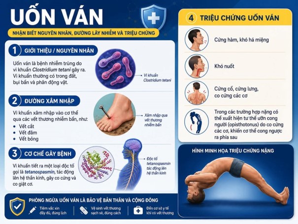 Bệnh uốn ván – cảnh giác với những vết thương nhỏ